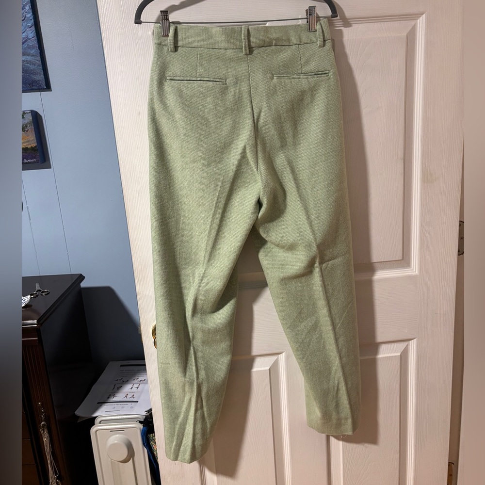 ASOS Design Light Sage Green Textured Dress Pants 28 NWOT - Picture 4 of 9